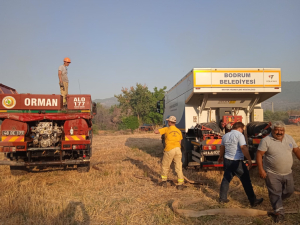 BELEDİYE EKİPLERİ YANGIN TEYAKKUZUNDA