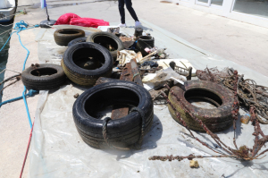 GÜNDOĞAN’DA DENİZ DİBİ TEMİZLİĞİ