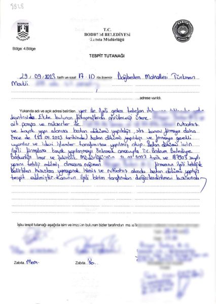 KAÇAK İNŞAATLARA BETON DÖKEN FİRMALARA YASAL İŞLEM