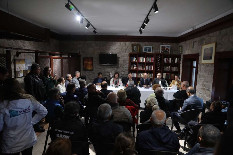 BAŞKAN ARAS, SİTE YÖNETİCİLERİ İLE BULUŞTU