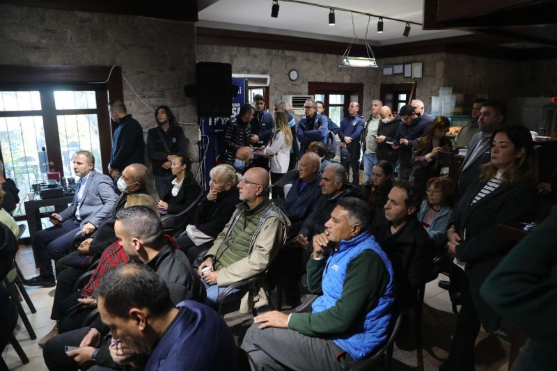 BAŞKAN ARAS, SİTE YÖNETİCİLERİ İLE BULUŞTU