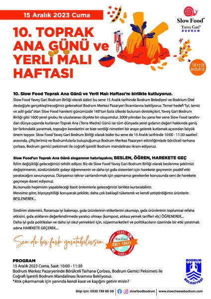 BODRUM’DA 10. TOPRAK ANA GÜNÜ VE YERLİ MALI HAFTASI