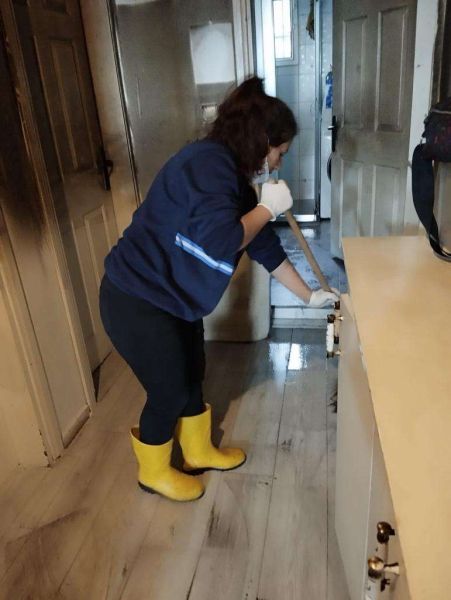 YANGIN MAĞDURLARINA HIZLI DESTEK