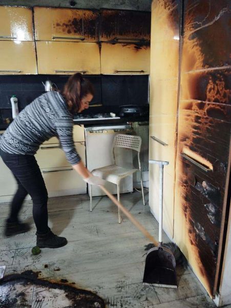 YANGIN MAĞDURLARINA HIZLI DESTEK