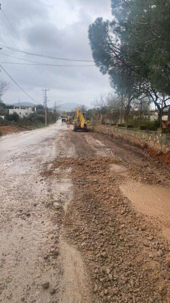 BELEDİYE, KIZILAĞAÇ YOLUNDA ÇALIŞMA BAŞLATTI