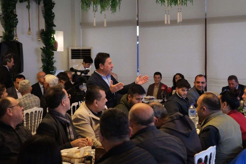 BAŞKAN ARAS, BASIN MENSUPLARIYLA BULUŞTU