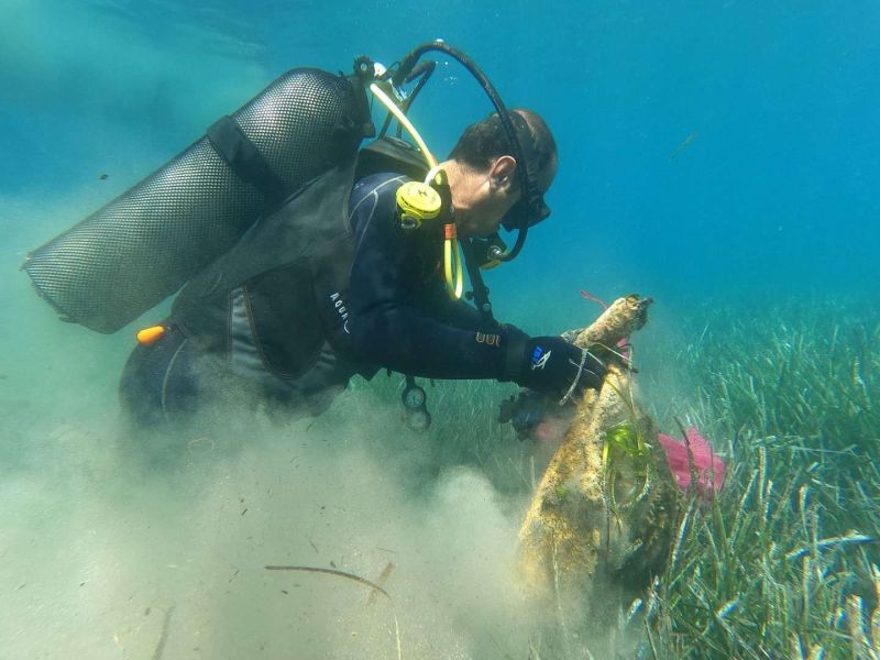 DENİZ DİBİ TEMİZLİĞİ BİTEZ’DE DEVAM ETTİ