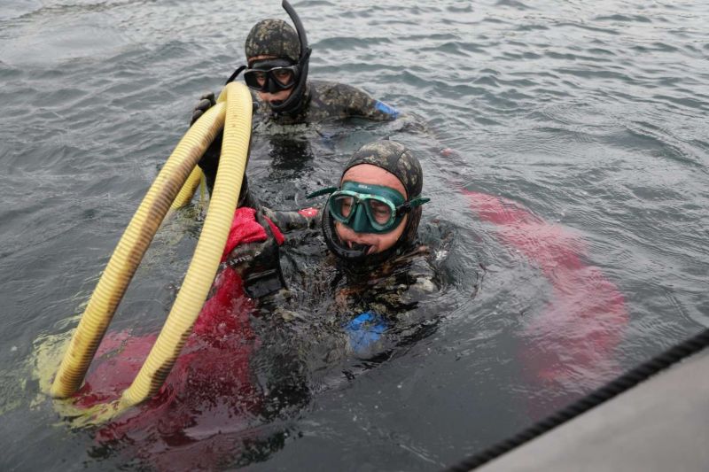 DENİZ DİBİ TEMİZLİĞİ BİTEZ’DE DEVAM ETTİ