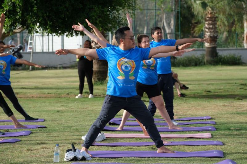 BİTEZ ÜÇ FİDAN PARKINDA ULUSLARARASI YOGA GÜNÜ ETKİNLİĞİ