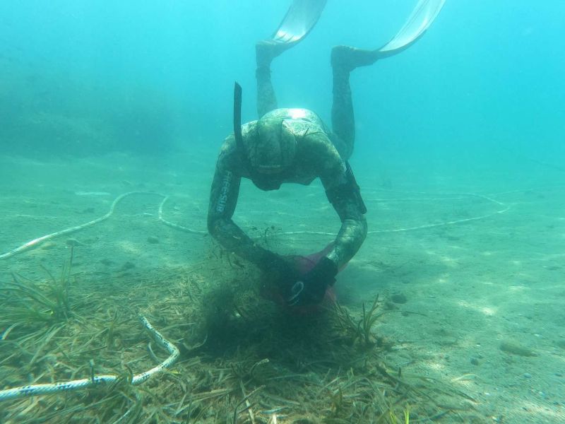 GÜNDOĞAN’DA DENİZ DİBİ TEMİZLİĞİ