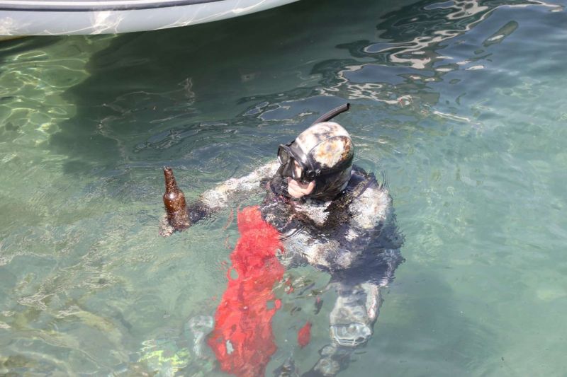 GÜNDOĞAN’DA DENİZ DİBİ TEMİZLİĞİ