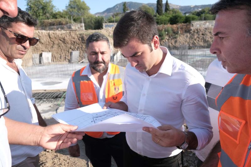 BAŞKAN MANDALİNCİ, YALIKAVAK PAZAR YERİ ÇALIŞMALARINI İNCELEDİ