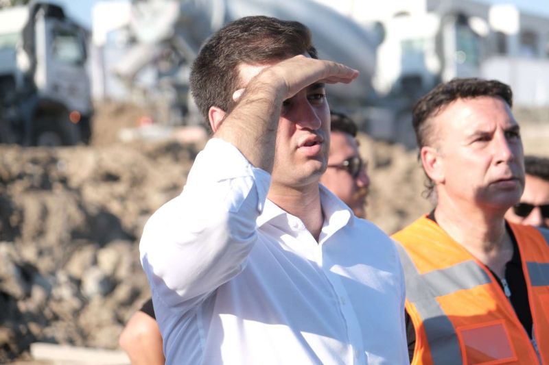 BAŞKAN MANDALİNCİ, YALIKAVAK PAZAR YERİ ÇALIŞMALARINI İNCELEDİ