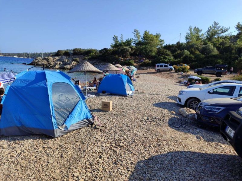 BELEDİYEDEN KARAVAN VE ÇADIRLARA YÖNELİK DENETİM