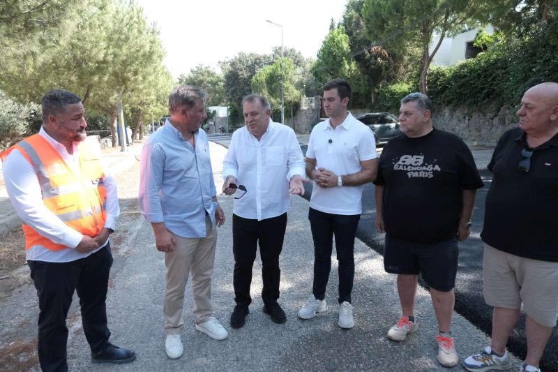 BODRUM’DA ASFALT ÇALIŞMASINA SÜRPRİZ ZİYARET