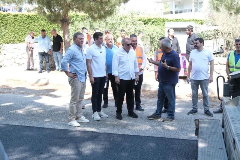 BODRUM’DA ASFALT ÇALIŞMASINA SÜRPRİZ ZİYARET