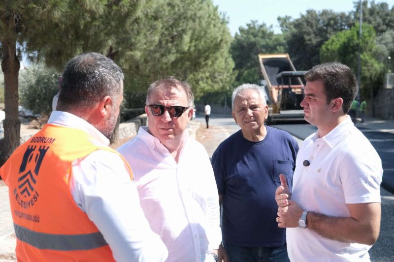 BODRUM’DA ASFALT ÇALIŞMASINA SÜRPRİZ ZİYARET