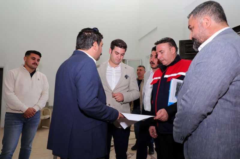 BAŞKAN MANDALİNCİ’DEN SAHA ZİYARETLERİ