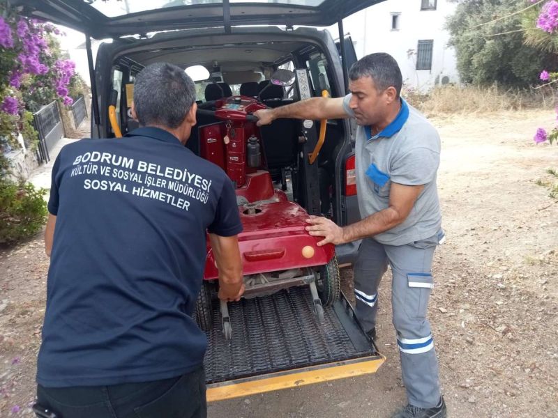 BELEDİYEDEN AKÜLÜ SANDALYE BAKIM, ONARIM DESTEĞİ