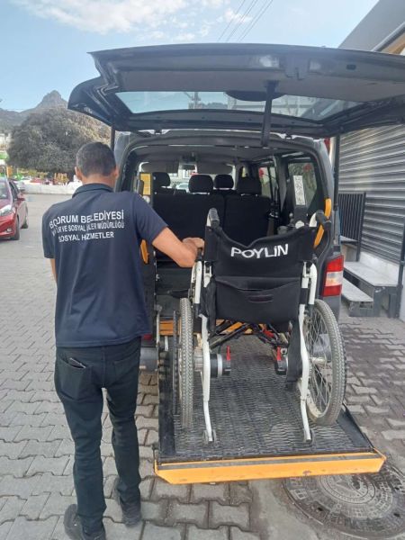 BELEDİYEDEN AKÜLÜ SANDALYE BAKIM, ONARIM DESTEĞİ