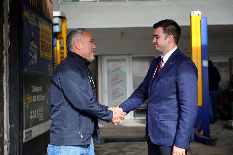 BAŞKAN MANDALİNCİ TURGUTREİS SANAYİSİNİ ZİYARET ETTİ