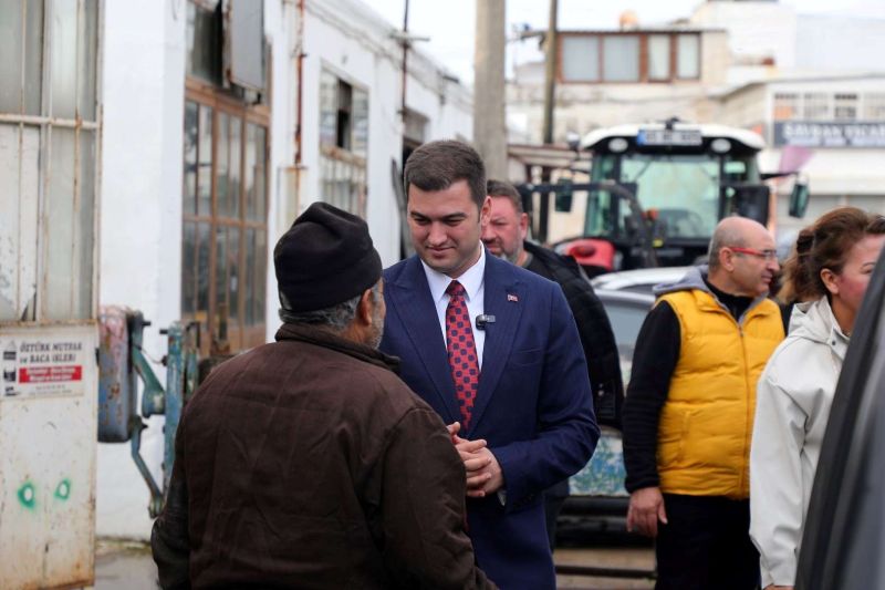 BAŞKAN MANDALİNCİ TURGUTREİS SANAYİSİNİ ZİYARET ETTİ