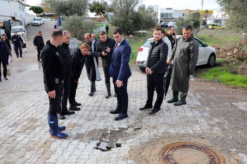 BAŞKAN MANDALİNCİ TURGUTREİS SANAYİSİNİ ZİYARET ETTİ