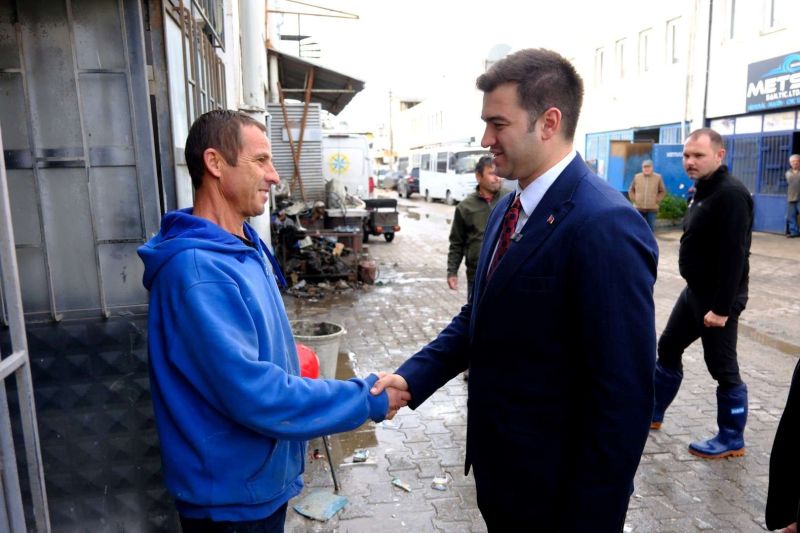 BAŞKAN MANDALİNCİ TURGUTREİS SANAYİSİNİ ZİYARET ETTİ