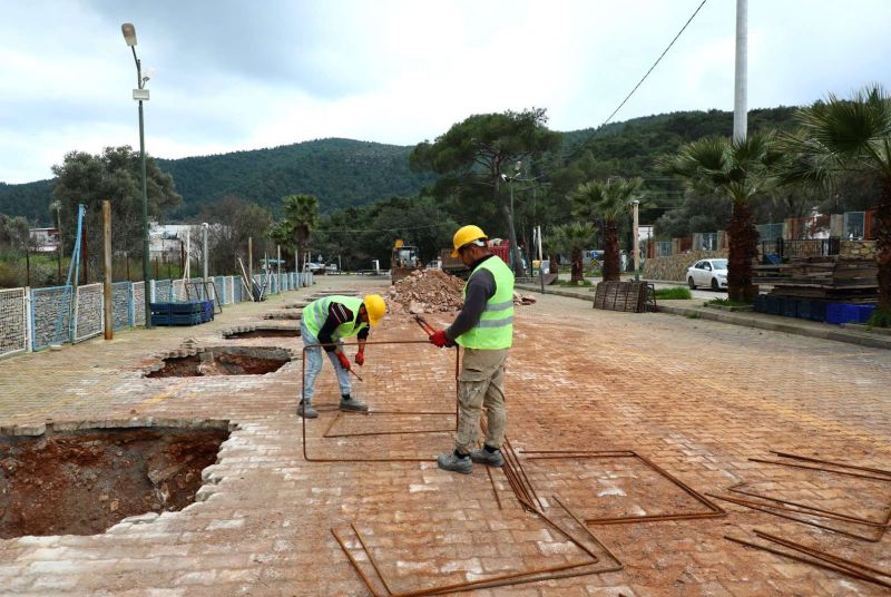KIZILAĞAÇ PAZAR YERİ ÇALIŞMASININ İLK ETABI TAMAMLANDI