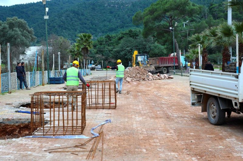 KIZILAĞAÇ PAZAR YERİ ÇALIŞMASININ İLK ETABI TAMAMLANDI