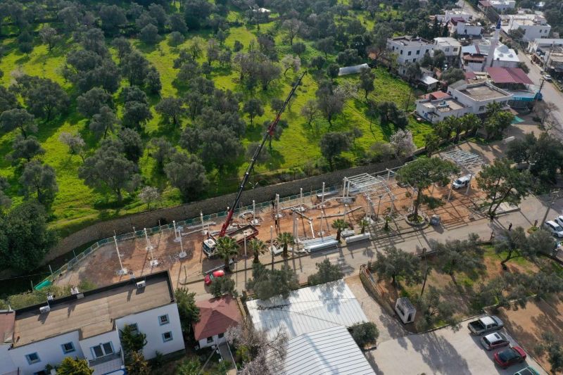 KIZILAĞAÇ PAZAR YERİ ÇALIŞMASININ İLK ETABI TAMAMLANDI