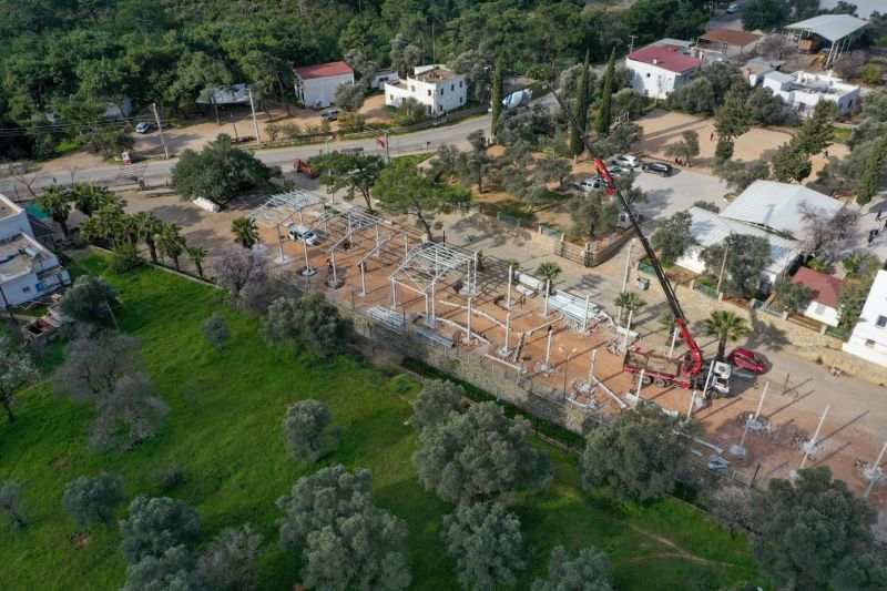 KIZILAĞAÇ PAZAR YERİ ÇALIŞMASININ İLK ETABI TAMAMLANDI