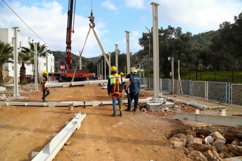 KIZILAĞAÇ PAZAR YERİ ÇALIŞMASININ İLK ETABI TAMAMLANDI