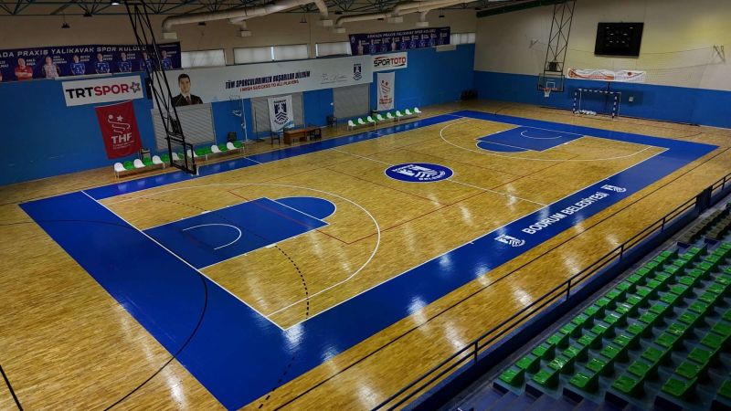 BİNNAZ KARAKAYA SPOR SALONUNDA ÇALIŞMALAR TAMAMLANDI