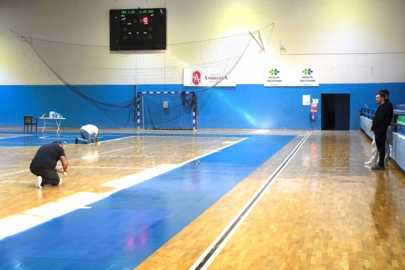 BİNNAZ KARAKAYA SPOR SALONUNDA ÇALIŞMALAR TAMAMLANDI