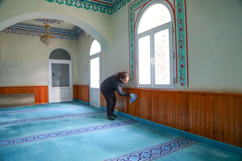 BODRUM BELEDİYESİNDEN RAMAZAN ÖNCESİ CAMİ TEMİZLİĞİ