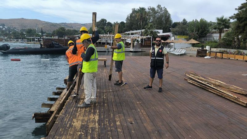 BODRUM’DA KAÇAK YAPILAŞMA MÜCADELESİ