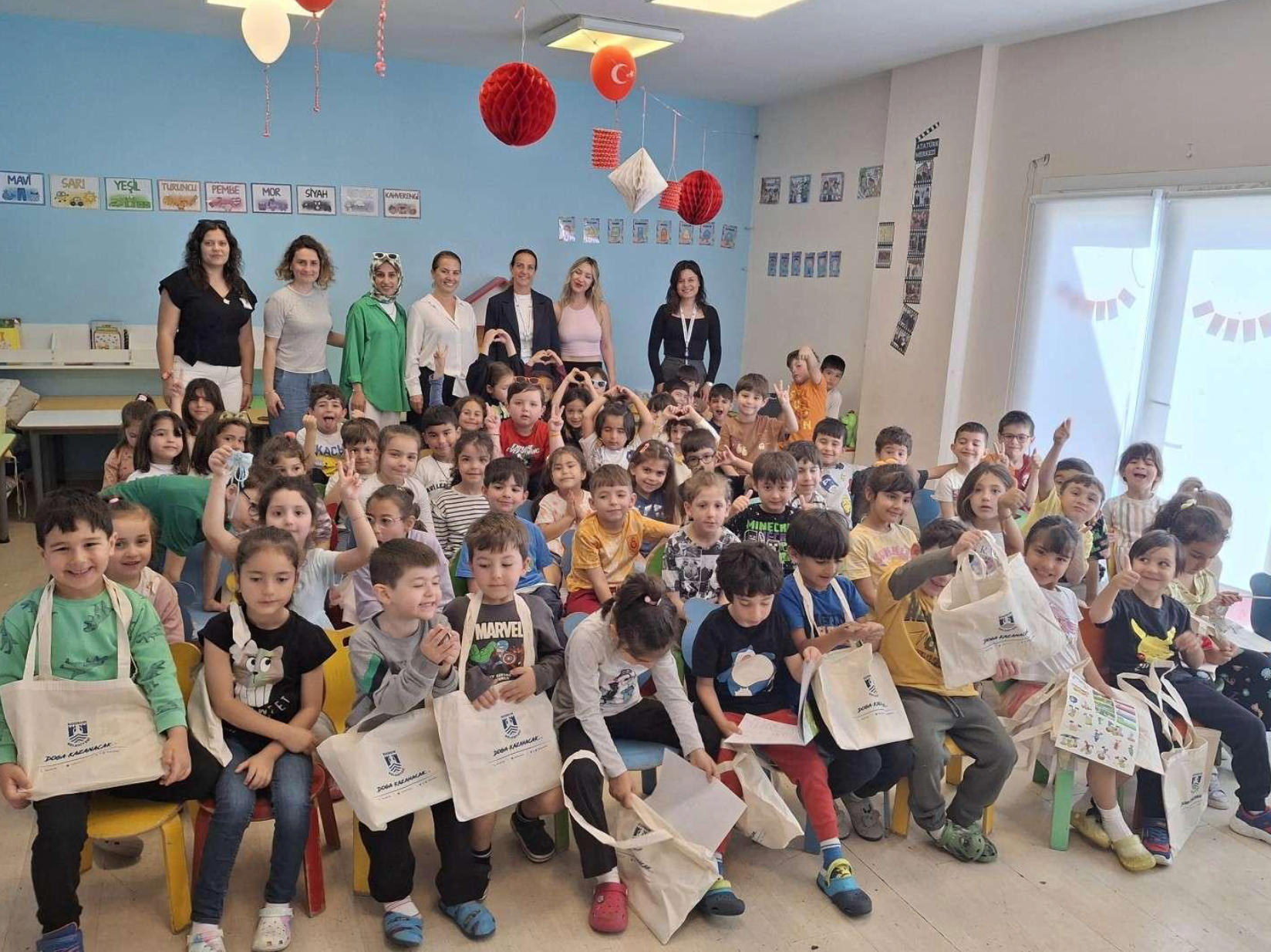 ANAOKULU ÖĞRENCİLERİNE SIFIR ATIK EĞİTİMİ VERDİK