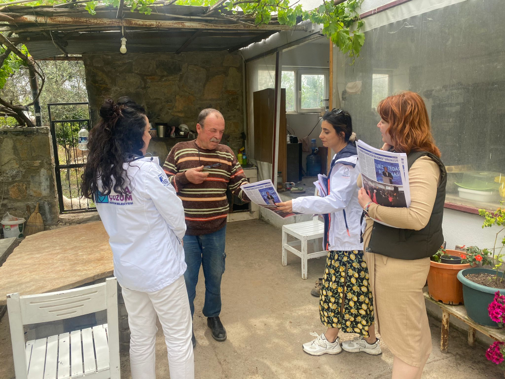 THE FIELD SOLUTIONS TEAMS OF BODRUM MUNICIPALITY MADE VISITS IN BITEZ NEIGHBORHOOD