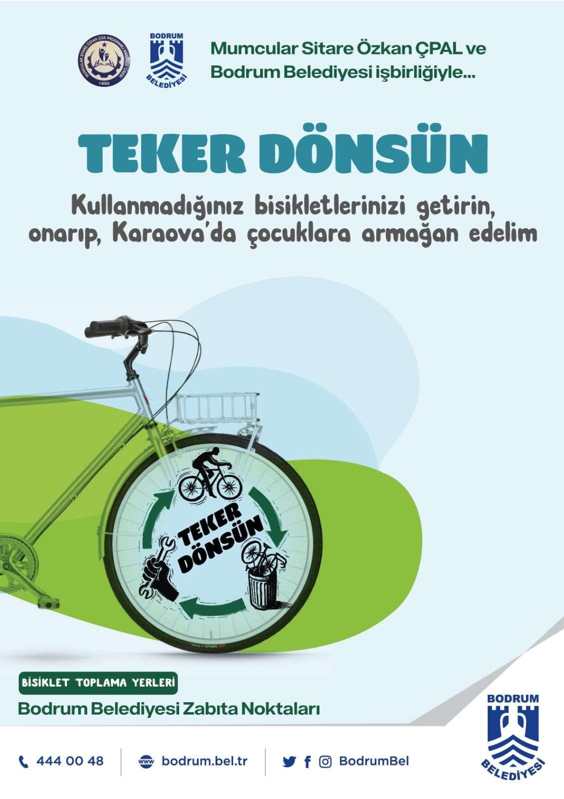 KULLANILMAYAN BİSİKLETLER ÇOCUKLARA TEKRAR KAZANDIRILDI