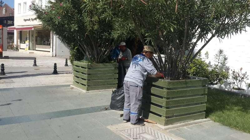 PARK, YEŞİL LAN VE KALDIRIMLARDABAHAR TEMİZLİĞİ YAPILDI