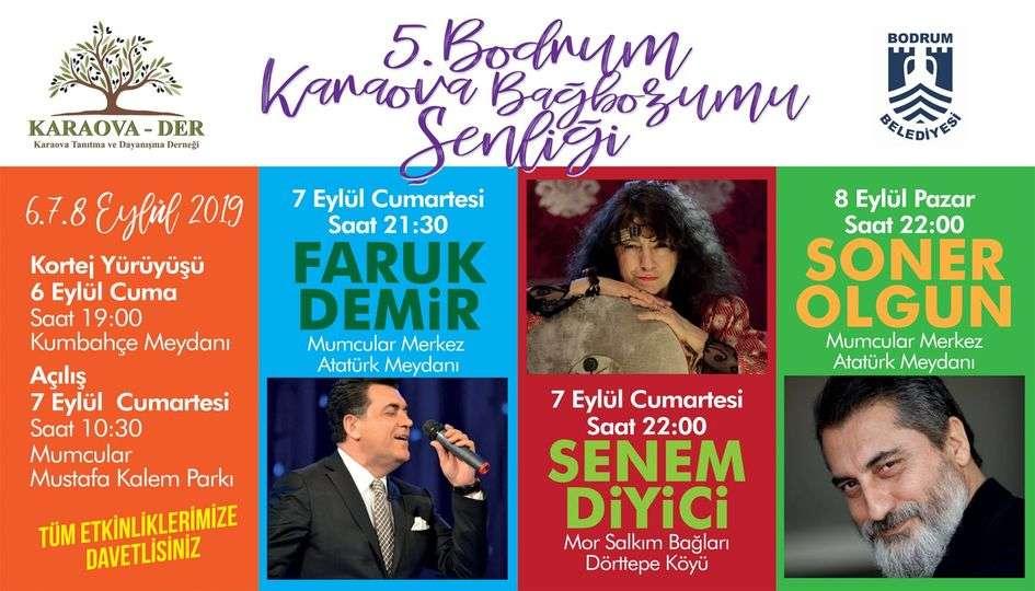 5. BODRUM KARAOVA BAĞBOZUMU ŞENLİKLERİ GERÇEKLEŞTİRİLDİ