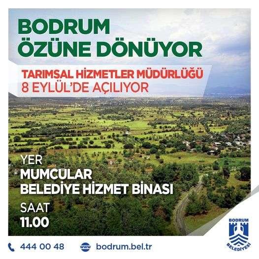 TARIMSAL HİZMETLER MÜDÜRLÜĞÜ HİZMETE AÇILDI