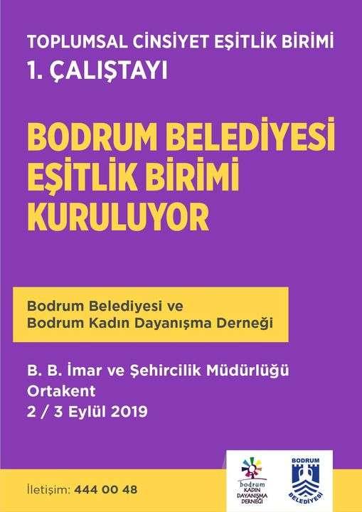 TOPLUMSAL CİNSİYET EŞİTLİK BİRİMİ 1. ÇALIŞTAYI DÜZENLENDİ