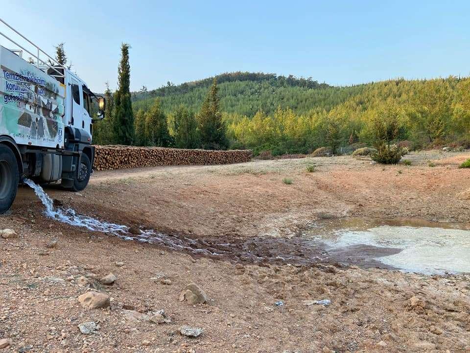 MAZI VE YENİKÖY MAHALLELERİNDE GÖLETLERE SU TAKVİYESİ YAPTIK