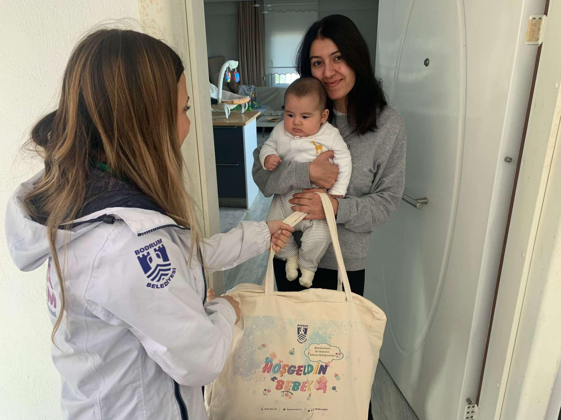VISITING NEWBORNS BORN IN BODRUM WITH THE -WELCOME BABY- PROJECT IN FEBRUARY