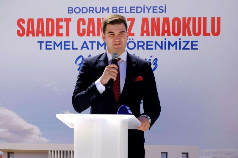 SAADET CANBAZ ANAOKULU'NUN TEMELİNİ ATTIK