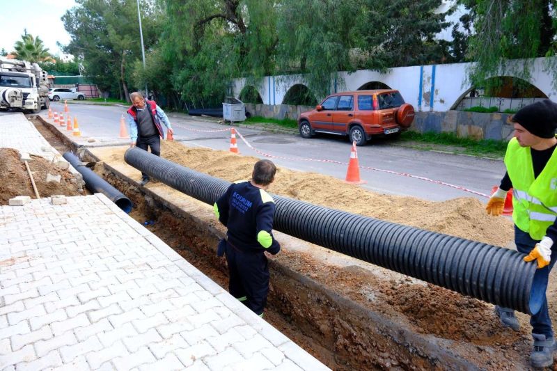 YAĞMUR SUYU HATTI ÇALIŞMALARIMIZ DEVAM EDİYOR