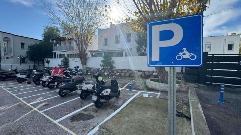 BODRUM’DA MOTOPARKLAR HİZMETE GİRİYOR