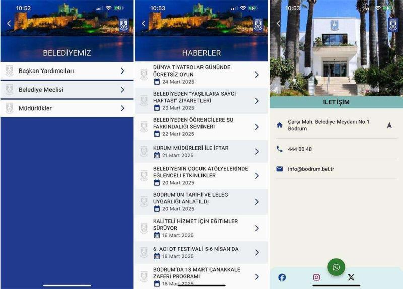 BODRUM BELEDİYESİ MOBİL UYGULAMASINI VATANDAŞLARIMIZIN HİZMETİNE SUNDUK